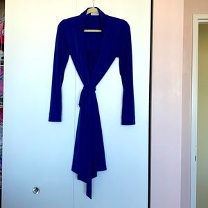 Calvin Klein blue wrap dress